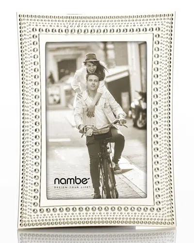 Nambe Beaded Picture Frame, 4" X 6" In White