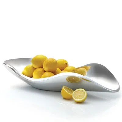 Nambe Bella Platter    18" L In Silver