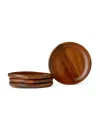Nambe Billow Individual Appetizer Plate, Set Of 4 In Brown