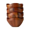 Nambe Billow Individual Salad Bowl, Set Of 4 In Brown