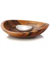 Nambe Nambé 'braid' Chip & Dip Server In Brown