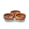 Nambe Braid Condiment Server In Brown
