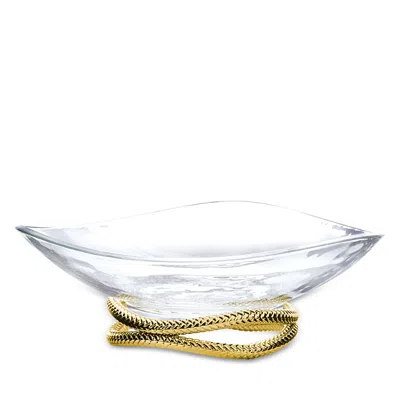 Nambe Braid Gold Centerpiece Bowl