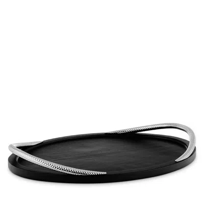 Nambe Braid Noir Serving Tray - Exclusive In Black