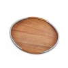 Nambe Braid Serving Tray In Brown