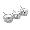 Nambe Braid Triple Condiment In Clear