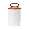 Nambe Breaking Bread Medium Canister In White