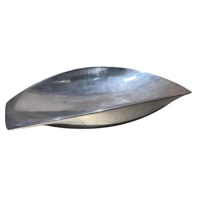 Pre-owned Nambe Nambé Butterfly Bowl Mid-century Modern Serving Dish Richard K. Thomas In Gray