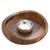 Nambe Nambé Butterfly Chip & Dip Bowl In Wood/silver
