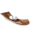 Nambe Canu Chip & Dip Base & Bowl