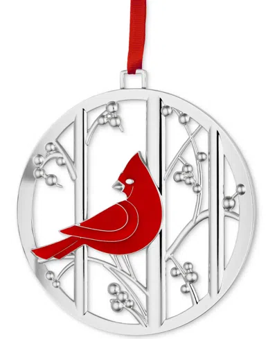 Nambe Cardinal Hanging Holiday Ornament In Silver
