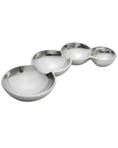 Nambe Caterpillar Condiment In Silver