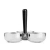 Nambe Circa Divided Nut Bowl In Silver