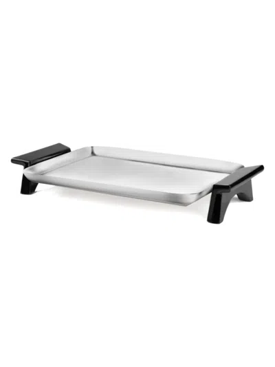 Nambe Circa Rectangular Tray With Handles In Silver