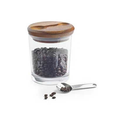 Nambe Cooper Canister W/ Scoop In Clear