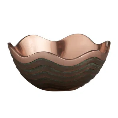 Nambe Copper Canyon Bowl 6 In Dia In Copper,green