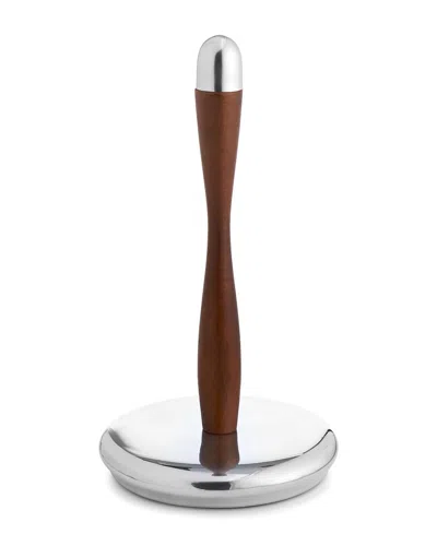 Nambe Curvo Paper Towel Holder In Gray