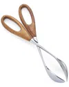 Nambe Curvo Salad Scissors In Brown