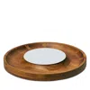 Nambe Duets Cheeseboard In Brown