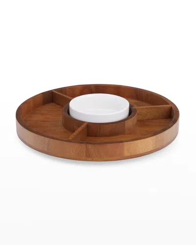 Nambe Duets Lazy Susan In Brown