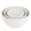 Nambe Nambé Duets Set Of 3 Nesting Mixing Bowls In White