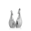 Nambe Giraffe Salt & Pepper Shakers In Silver