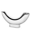 Nambe Half Moon Vase In Metallic