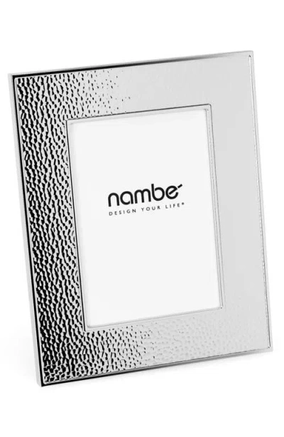 Nambe Nambé Hammered 4 X 6-inch Picture Frame In Silver