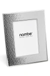 Nambe Nambé Hammered 5 X 7-inch Picture Frame In Silver