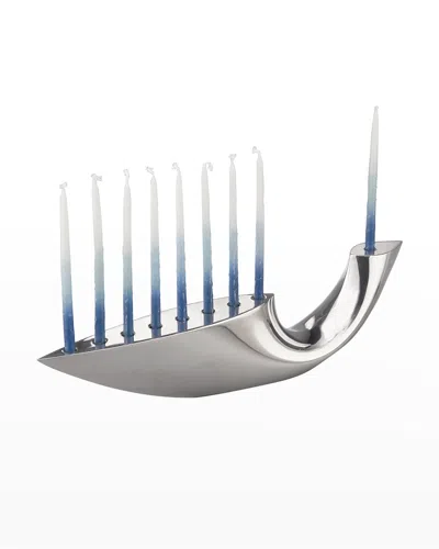 Nambe Illume Alloy Menorah In Silver