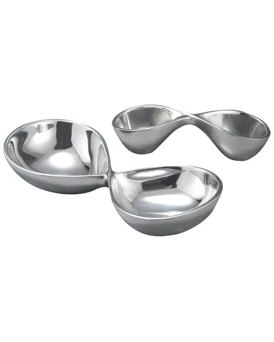 Nambe Infinity 2pc Server In Silver