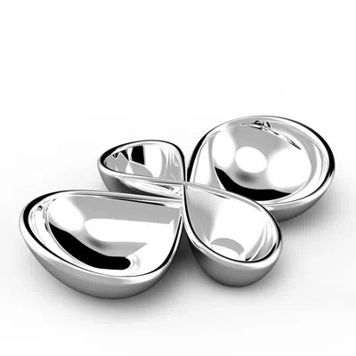 Nambe Infinity 2-piece Server In Silver