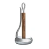 Nambe Loop Towel Holder In Brown;silver