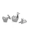 Nambe Mini Nativity Animals, Set Of 3