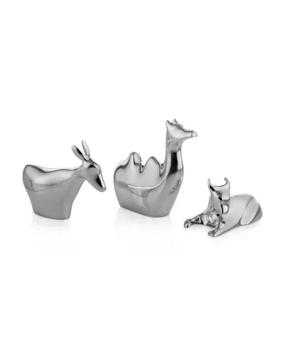 Nambe Mini Nativity Animals, Set Of 3