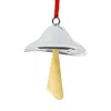 Nambe Silver & Gold Plate Mushroom Holiday Ornament In Silver