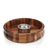 Nambe Nambé Nara Chip & Dip Server In Brown