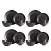 Nambe Orbit 16 Piece Place Setting In Black
