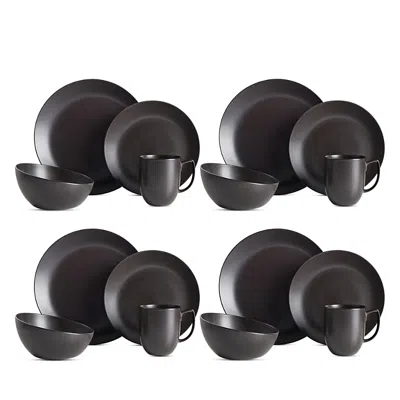 Nambe Orbit 16 Piece Place Setting In Celestial Black