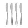 Nambe Flatware Paige Butter Knives, Set Of 4 In Silver