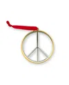 Nambe Nambé Peace Sign Ornament In Silver