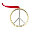 Nambe Nambé Peace Sign Ornament In Silver