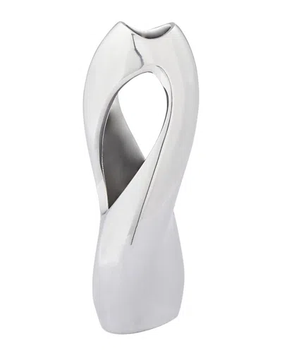 Nambe Pebble Twist Bud Vase In Silver