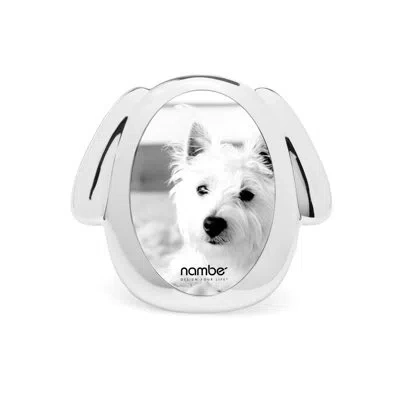 Nambe Pet  Dog Frame 3x5 In Silver