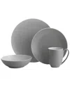 Nambe Pop Collection By Robin Levien 4-piece Place Setting In Grey