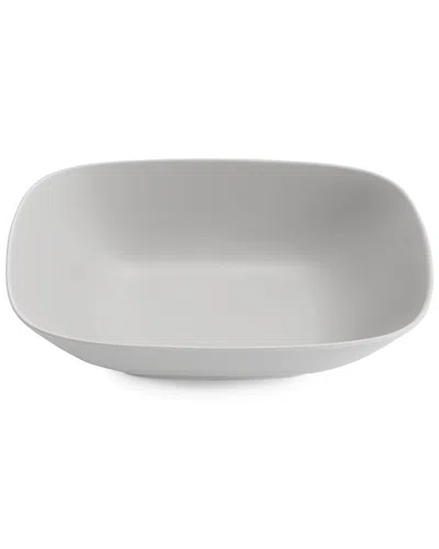 Nambe Nambé Pop Chalk Soft Square Serving Bowl In Gray