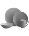 Nambe Pop Collection By Robin Levien 4-piece Place Setting In Slate
