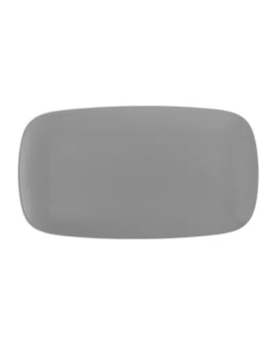 Nambe Pop Soft Rectangular Platter In Gray
