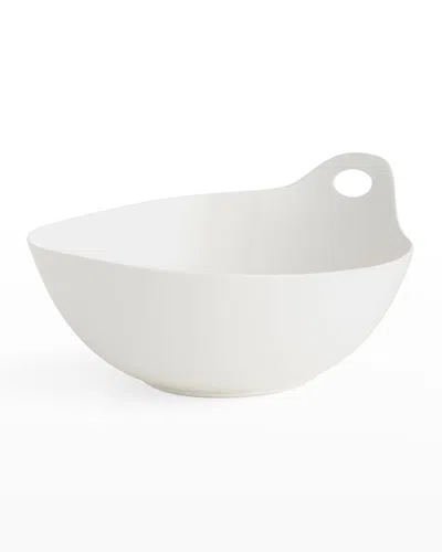 Nambe Portable Round Serving Bowl In White