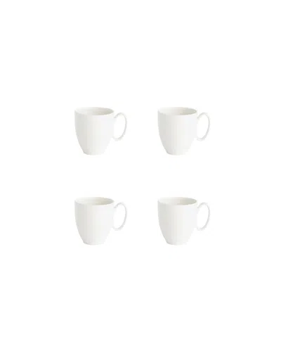 Nambe Portables 4 Piece Mugs, Service For 4 In White